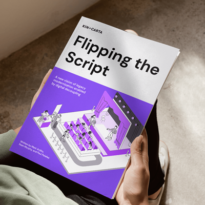 Person reading the ebook of Flipping the Script