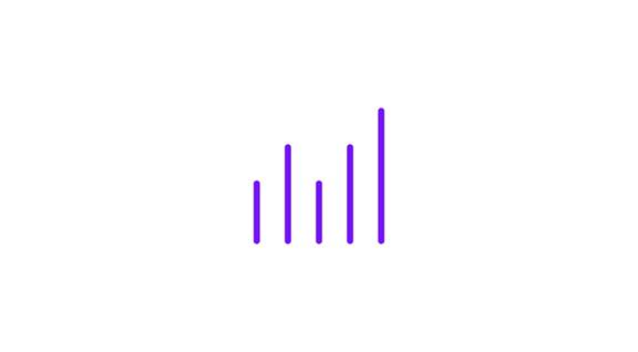 Icon of graph with upwards trend