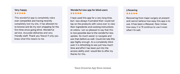 Tesco grocery app - using insights to make a difference