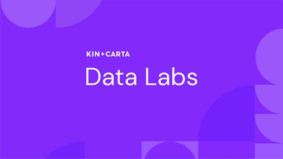 Data labs title with color background