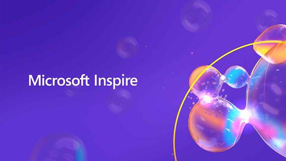 Microsoft inspire event abstract visual ID
