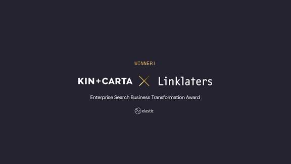 Kin + Carta Linklaters Elasticon award