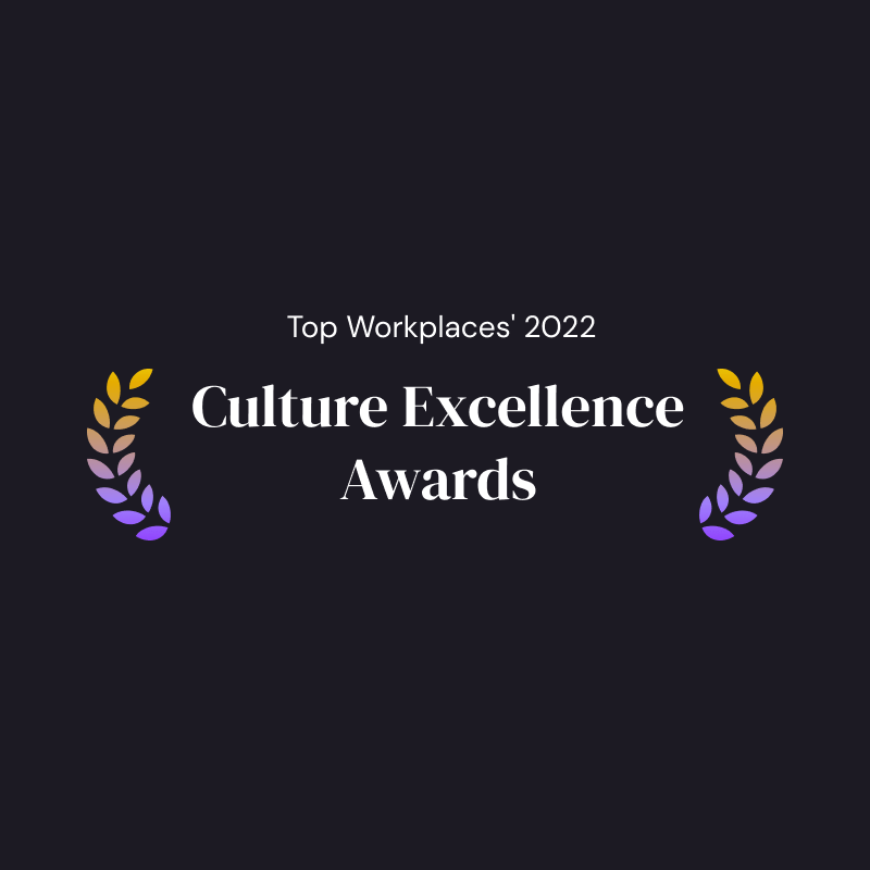 Design that reads: "Top Workplaces' 2022 Culture Excellence Awards"