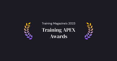 Design that reads: Training Magazine's 2023 Training APEX Awards