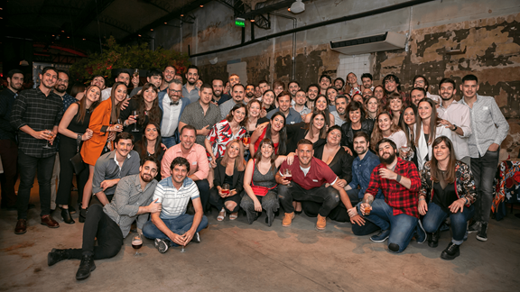 Celebration of Kin + Carta reaching 100 employees in Argentina
