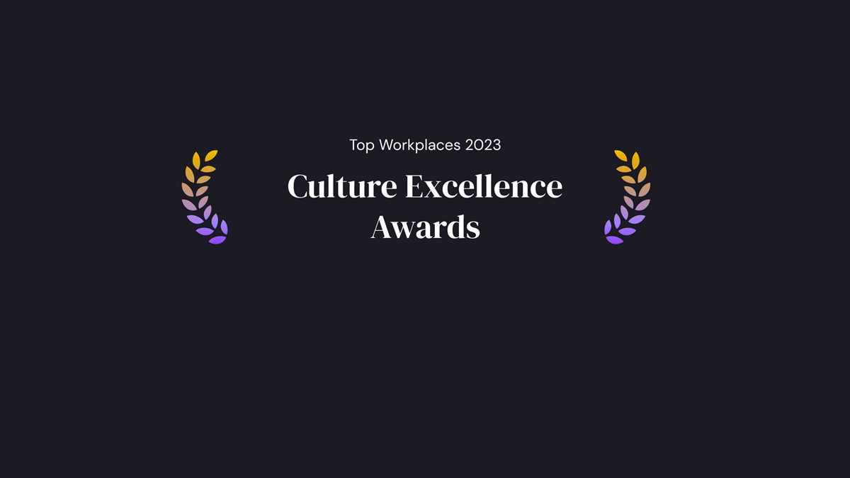 Design which reads "Top Workplaces 2023 Culture Excellence Awards"