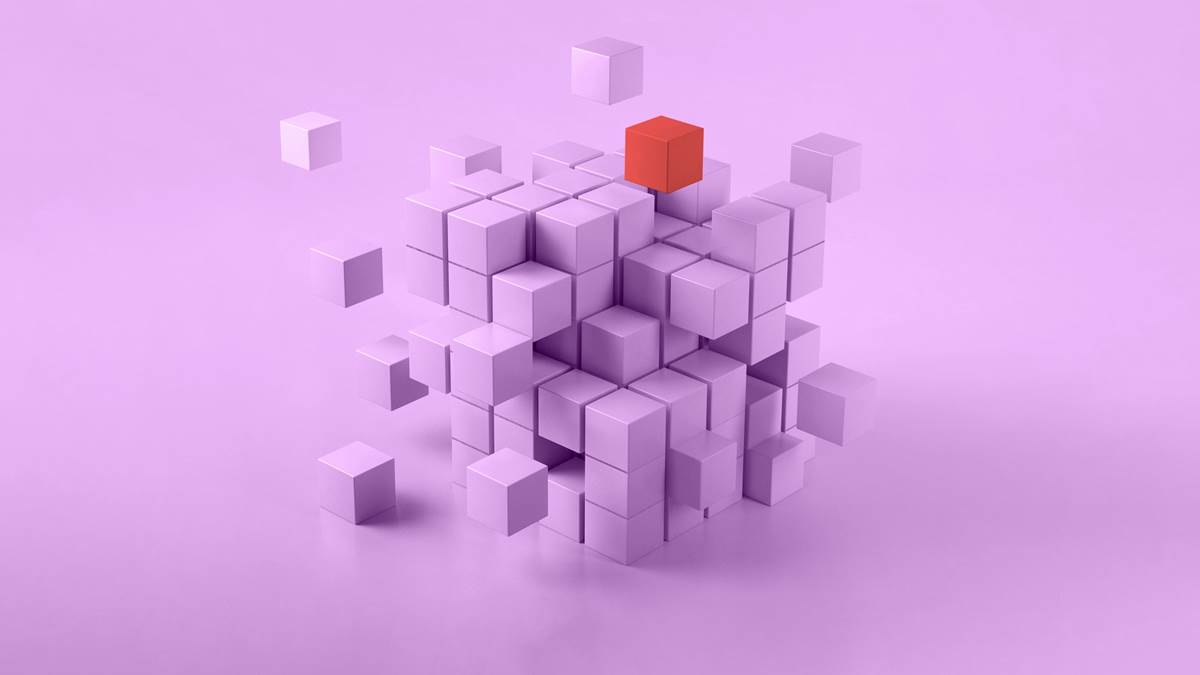 3D rendering of cube