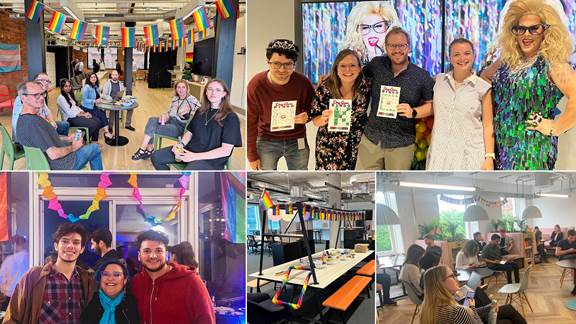 Pride celebrations in kin and cartas offices