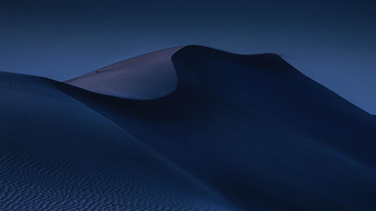 Dark sand dune