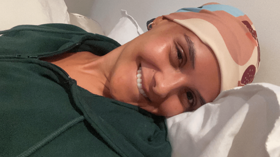 Silvana during her recovery process