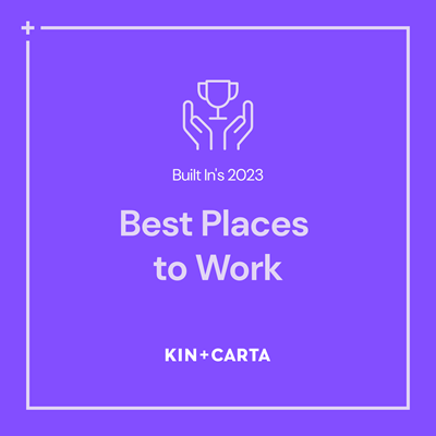 Design which reads: Built In's 2023 Best Places to Work