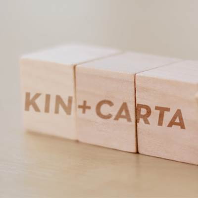 K+C logo on building blocks