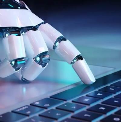 robot finger typing