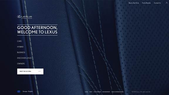 Lexus Desktop View