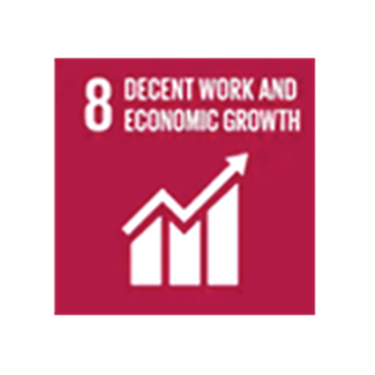 Decent work and economic growth icon