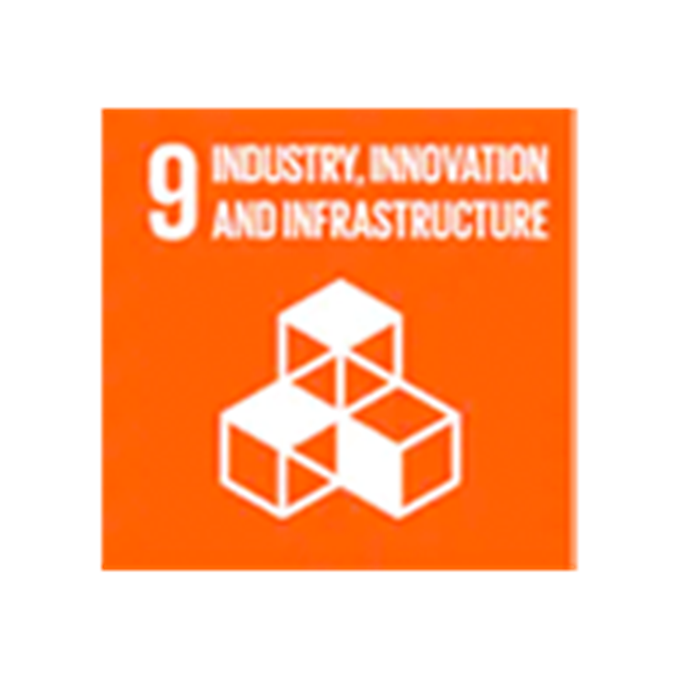 Industry innovation and infrastructure icon